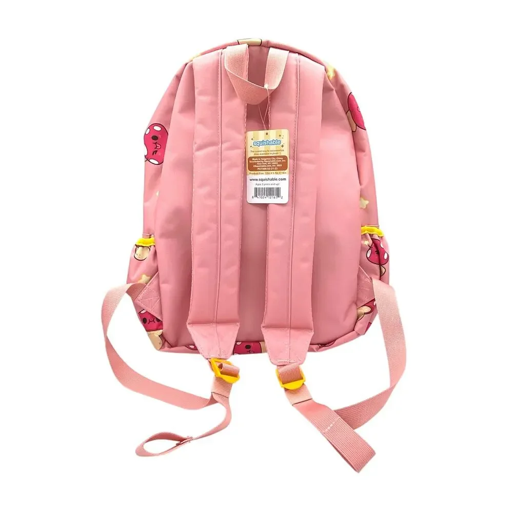 Squishable Pink Mushroom Backpack - Girls Child's Kids New with Tags